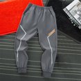 thumbnail image 2 of Pantalon à Séchage Rapide pour Garçons Jeunes de Printemps 7-16 Ans Style Mince Pantalon de Sport de Randonnée en Plein Air Gris Foncé, 2 of 4