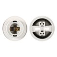 thumbnail image 3 of Unique Bargains E26/E27 Screw Thread 24mm Light Socket Retro LED Bulb Lamp Holder White 3 Pack, 3 of 5
