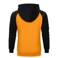 thumbnail image 3 of Men Hoodies Color Block Patchwork Blend Fleece Pullover Kanga Pocket Sweatshirts, 3 of 9