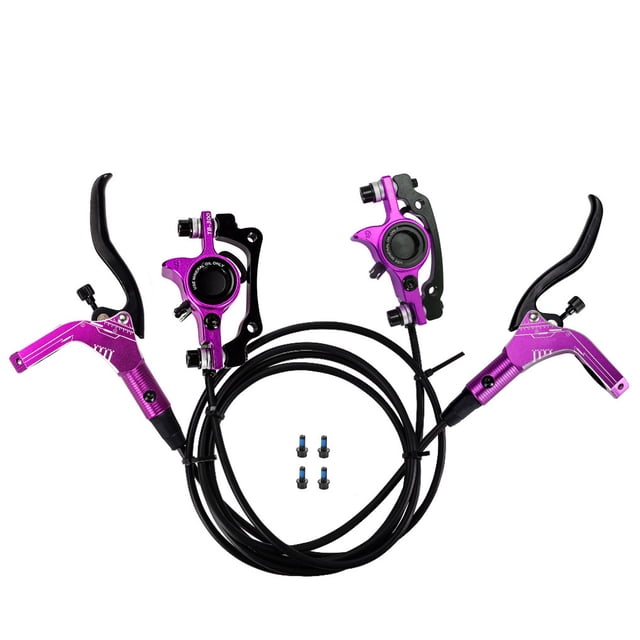 QualitChoice Ensemble de Freins à Disque Accessoires Professionnels pour Vélos Composants Accessoires de Cyclisme Arrêt de Roue Kit de Freinage Violet Côté Gauche et Côté Rid