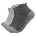 thumbnail image 1 of FhsagQ Chaussettes Chaussettes pour Femmes Filet de Pêche pour Femmes Lot de 6 Chaussettes Épaissies à Base de Serviette Chaussettes de Randonnée pour Absorber la Sueur Mi-Mollet Chaussettes de Sport de Course Chaussettes pour Femmes Chaussettes Ouvertes à l'Entrejambe pour Femmes Robe Argent P, 1 of 3