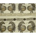 thumbnail image 4 of oneOone Polyester Lycra Fabric Peacock Block Printed Craft Fabric BTY 56 Inch Wide, 4 of 4