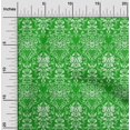 thumbnail image 2 of oneOone Velvet Light Green Fabric Damask Craft Projects Decor Fabric Printed By The Yard 58 Inch Wide, 2 of 4