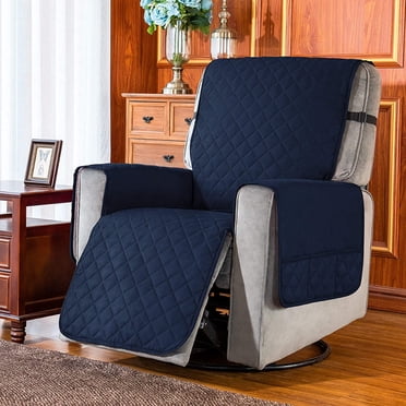 Subrtex Housse Réversible pour Fauteuil Inclinable, Protecteur de Meuble Lavable