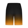 thumbnail image 3 of RKSTN Mens Swim Trunks Gradient Print Novel Extra Plus Size Elastic Waistband Drawstring Comfortable Summer Beach Breathable Vacation Shorts with Pockets, 3 of 4