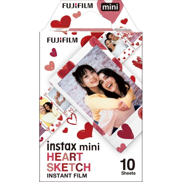FUJIFILM Instax® Mini Heart Sketch Instant Film Pack