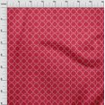 thumbnail image 3 of oneOone Silk Tabby Fabric Quatrefoil Block Print Fabric By Yard 42 Inch Wide, 3 of 4