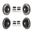 thumbnail image 1 of Transit Auto Front Rear Coated Drilled Slotted Disc Brake Rotors and Ceramic Pads Kit for Car Subaru BRZ Toyota 86 GR86 KDT-100837, 1 of 11