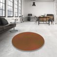 thumbnail image 4 of Ahgly Company Tapis Rond Lavable en Machine Intérieur Transitionnel Rouge Tomate, 5 Pieds Rond, 4 of 7