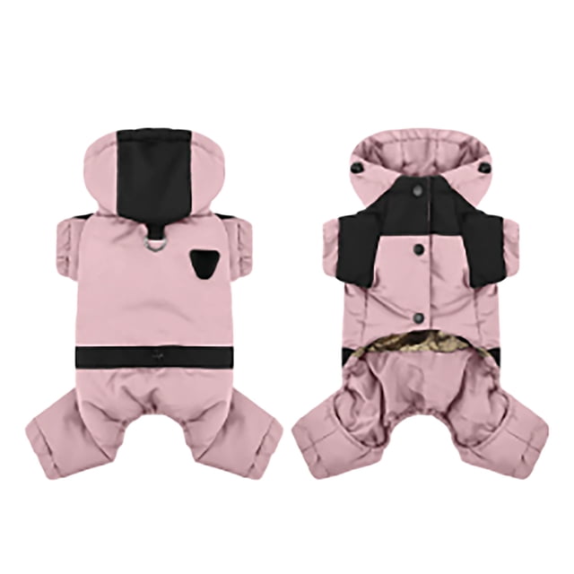 Small Winter Coat With Hood 4 Legs Covered Winter Snowsuit For Adjustable Warm Jacket For Small Pet Clothes Hangers Metal Pet Clothes for Medium Dogs Boys Pet Clothes for Large Dogs Pet Clothes for