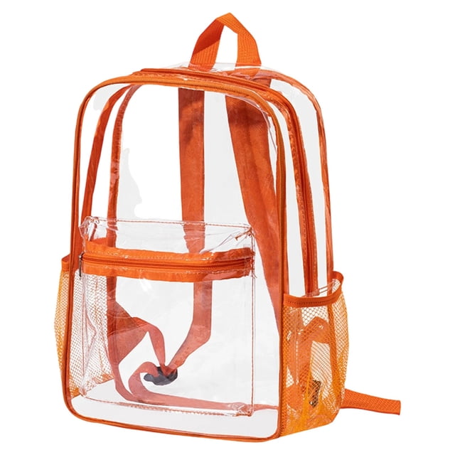 D Transparent Backpack Clear Backpack For Stadium Concert Festival Sports Events 11X15X5 Inches Pvc School Backpack Student Bag 0.63 Lbs