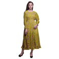 thumbnail image 1 of Bimba Robe Maxi à Volants Longue Bohème Renaissance en Coton à Smocks pour Femme - Medium, 1 of 5