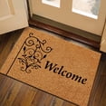 thumbnail image 5 of Catégorie de Produit Tapis Titre de Produit Tapis de Bienvenue Floral Fleur Paillasson en Fibre de Coco Paillasson Coloré de Printemps Tapis de Porte Intérieur Entrée Mignon Décoratif Paillassons Extérieurs Non Tapis de Porte Extérieurs pour Tapis de Porte d'Entrée 16*24, 5 of 5