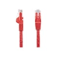 thumbnail image 2 of StarTech.com 8ft CAT6 Ethernet Cable, 10 Gigabit Snagless RJ45 650MHz 100W PoE Patch Cord, CAT 6 10GbE UTP Network Cable w/Strain Relief, Red, Fluke Tested/Wiring is UL Certified/TIA - Category 6 - 24AWG (N6PATCH8RD) - Patch cable - RJ-45 (M) to RJ-45 (M) - 8 ft - UTP - CAT 6 - molded, snagless - red, 2 of 3