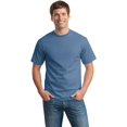 thumbnail image 4 of Hanes TAGLESS Men`s T-Shirt - Best-Seller, S, Denim Blue, 4 of 6