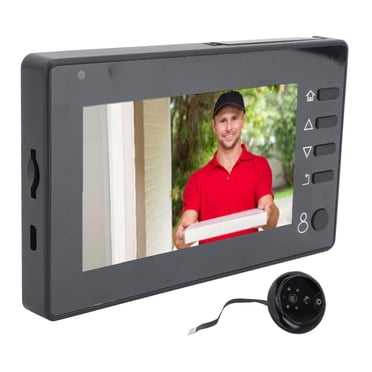 Caméra de Porte Peephole Viewer, Visionneuse de Porte Vidéo en ABS pour l'Enregistrement