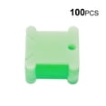 thumbnail image 1 of Wweixi Embroidery Thread Winding Card Organizer Cross-stitch embroidery thread winding card Line Thread Bobbin Plastic Card, green, 100pcs, 1 of 9