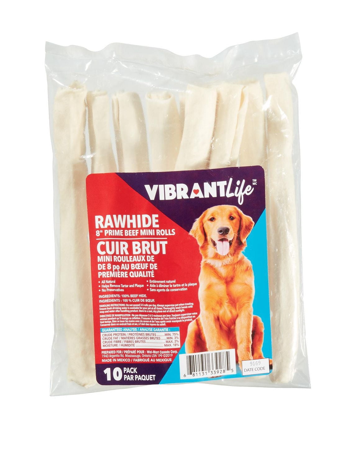 Vibrant Life Rawhide Mini Rolls