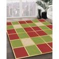 thumbnail image 3 of Ahgly Company Tapis de Zone Rond Vert Transitionnel pour Intérieur Lavable à la Machine, 3 Pieds Rond, 3 of 7