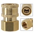thumbnail image 3 of GLFILL G1/4 High Pressure Washer Coupler Copper Quick Connect Fitting Male Thread Accessorie Car Washer Adapter Garden Irrigation Joint #7, 3 of 9