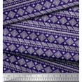 thumbnail image 2 of Soimoi Velvet Fabric Aztec African Decor Fabric Printed Yard 58 Inch Wide, 2 of 3