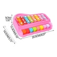 thumbnail image 3 of Meitianfacai 2 In 1 Baby Piano Xylophone Toy For Toddlers 1-3 Years Old 8 Multicolored Key Keyboard Xylophone Piano Preschool Educational Musical Learning Instruments Toy, 3 of 9