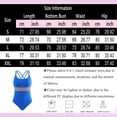 thumbnail image 3 of WUANDIXFA Maillots de Bain pour Dames Femmes Mode Robe de Bain Maillots Rehausseur Maillot de Bain une Pièce Rouge,P, 3 of 6