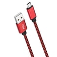 thumbnail image 1 of Câble Micro USB 15 Pi, Câble de Chargeur Android ROFAY pour Synchronisation de Données et Charge Rapide, Cordon Tressé en Nylon Compatible avec TV Stick, PS4, Chromecast, Banque d'Alimentation, Téléphone Android, Rouge, 1 of 6