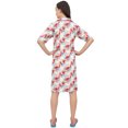 thumbnail image 4 of Bimba Chemise de Nuit à Col Cranté Imprimé Floral pour Femmes avec Poches - 8, 4 of 6