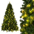 thumbnail image 1 of CNKOO Christmas Tree Tinsel Halloween Tree Decor with Lights Christmas Tree Battery Operated Pop Up Artificial Tree Indoor Outdoor Decorations, 1 of 7
