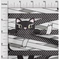 thumbnail image 2 of oneOone Polyester Spandex Dark Gray Fabric Kids Sewing Craft Projects Fabric Prints By Yard 56 Inch Wide, 2 of 4