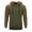 Vert, variante sur Chandails à Capuchon pour Hommes à Blocs de Couleur Patchwork en Molleton, Chandail à Enfiler, Poche Kangourou, Chandails