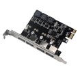 thumbnail image 4 of Adaptateur Convertisseur PCI-E à Quatre Ports USB 3.0 Super Rapide 5Gbps, 4 of 8