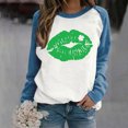thumbnail image 2 of QIPOPIQ Chemises à Manches Longues pour Femmes Col Rond T-Shirts de la Saint-Patrick T-Shirts Amples pour Dames T-Shirt Imprimé Shamrock T-Shirt Vert Chanceux Haut T-Shirt Col Rond Chemises de Vacances de la Saint-Patrick Offres, 2 of 4