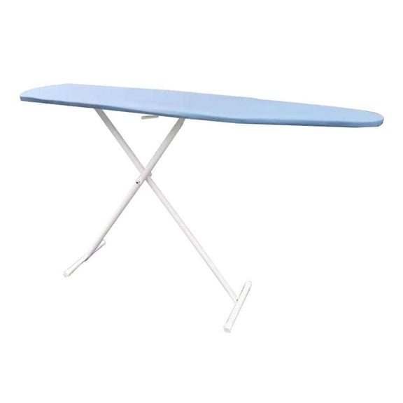 Mainstays T-Leg Adjustable Height Ironing Board, 54 in. W x 13 in. D, with Cotton Cover and Safety Lock