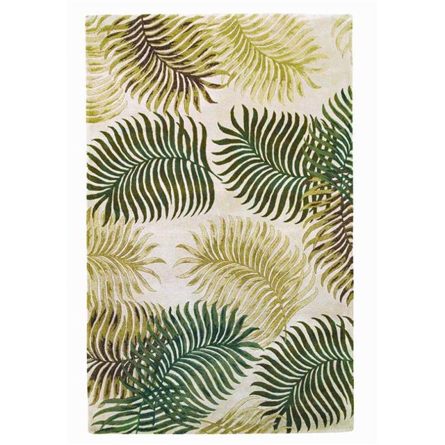 HomeRoots 349816 5 ft. x 8 ft. Wool Natural Area Rug