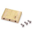 thumbnail image 2 of Rustproof Imperméable en Laiton Trémolo Bloc Haute Densité Carré Professionnel et Résistant à l'Usure Électrique Petit Standard Trémolo Bloc Stable Partie de Pont de Guitare, 2 of 6