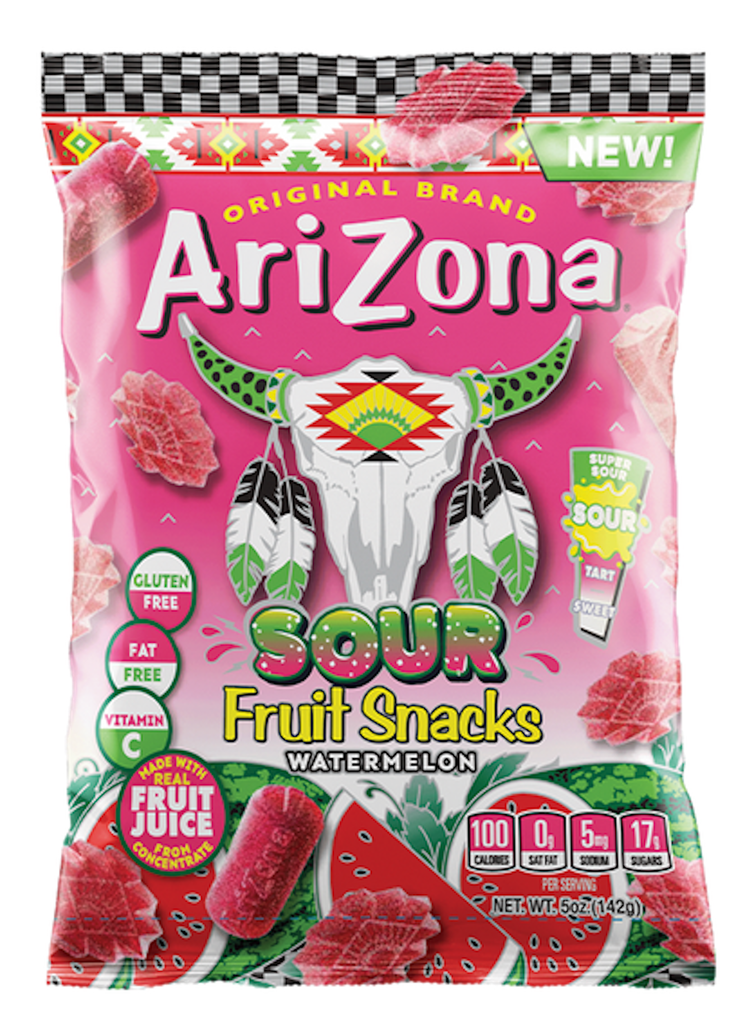 Arizona Sour Watermelon Fruit Snacks 142g