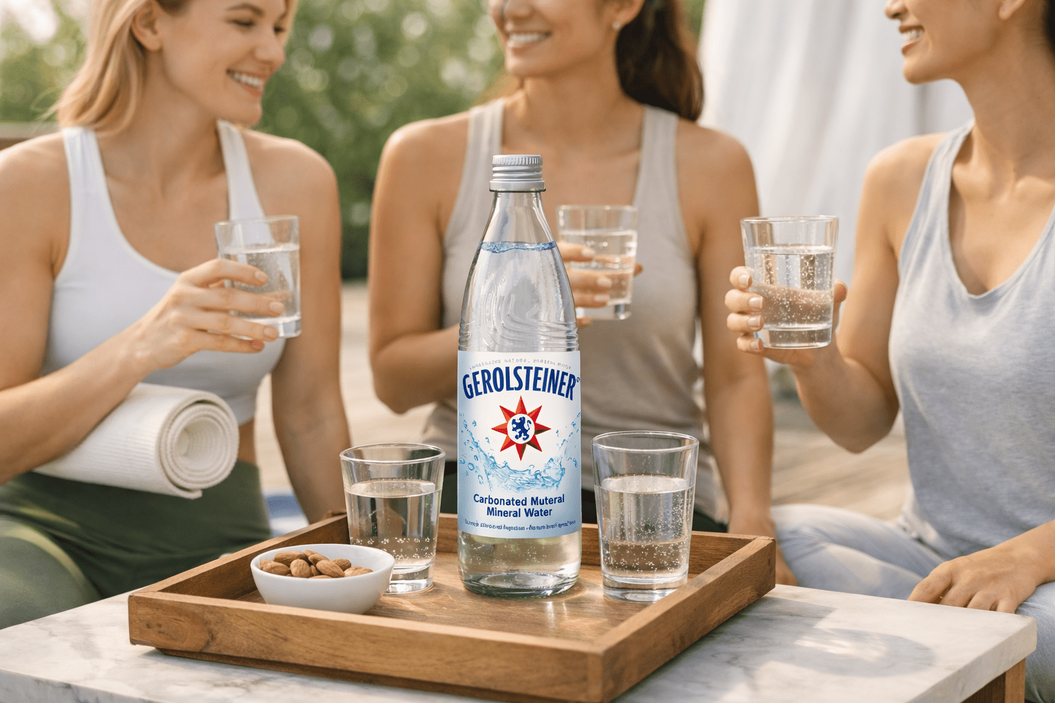 Gerolsteiner Mineral Water in Glass Bottle 750ml