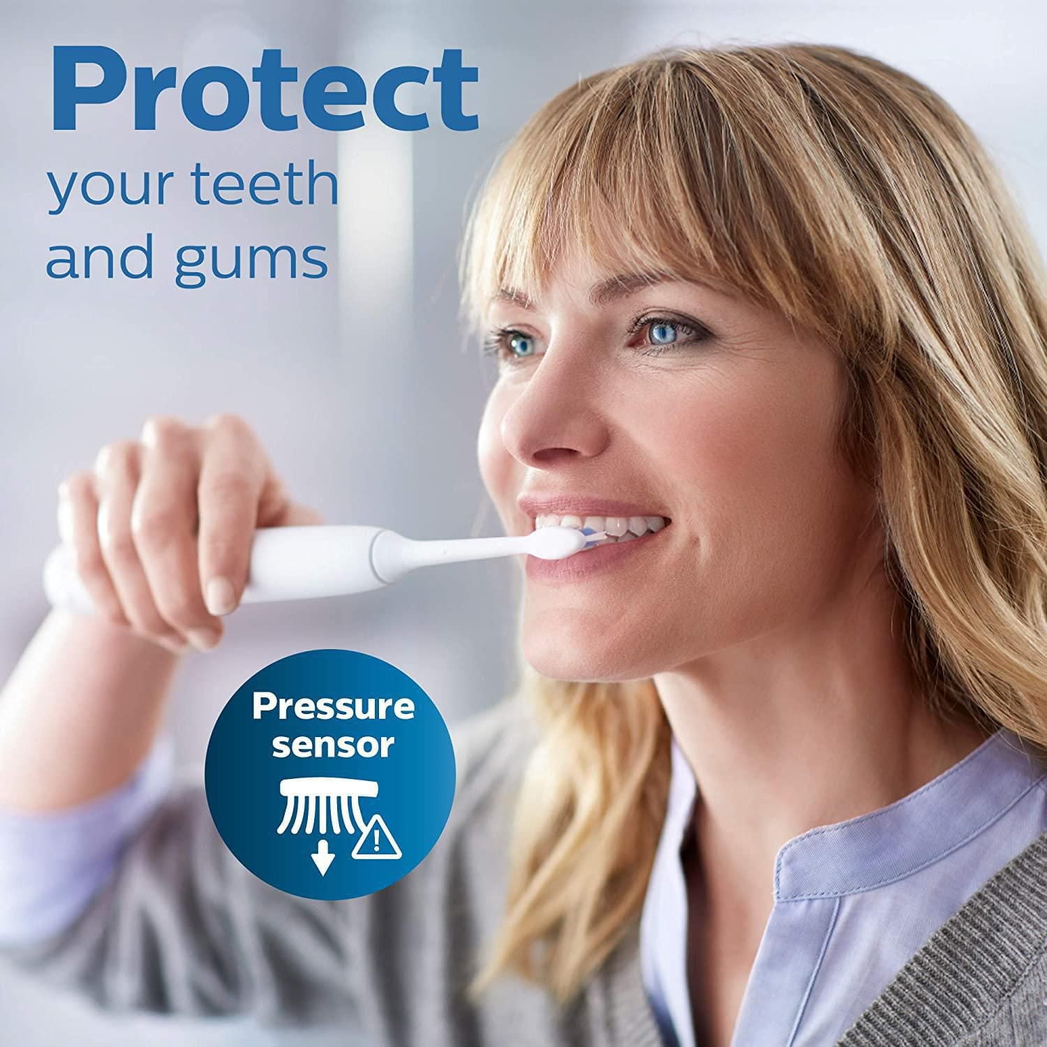 Philips Sonicare ProtectiveClean 4500 Brosse à Dents Électrique Rechargeable pour la Santé des Gencives, HX6827, Blanc