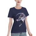thumbnail image 2 of T-Shirt Basique à Manches Courtes pour Femmes Demon Slayer Ninja Papillon, 2 of 6
