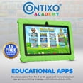 thumbnail image 2 of Contixo 7" Kids Tablet 2025 Model with Epic! & Lingokids, Educational Android Tablet for Kids 3-12, 32GB, Parental Controls, Kid-Proof Case – Green, 2 of 9