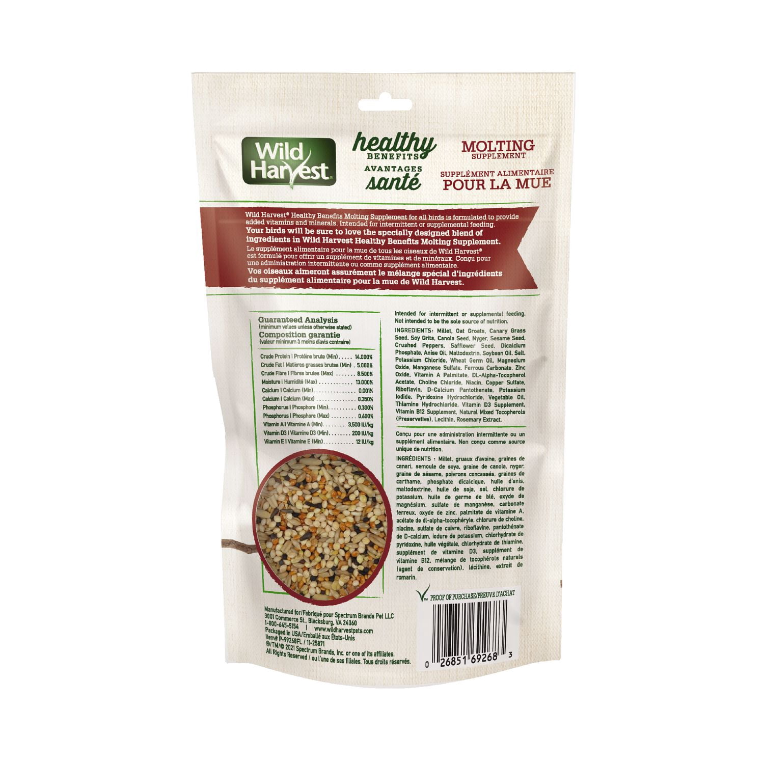 Wild Harvest Molting Supplement, 7.5oz