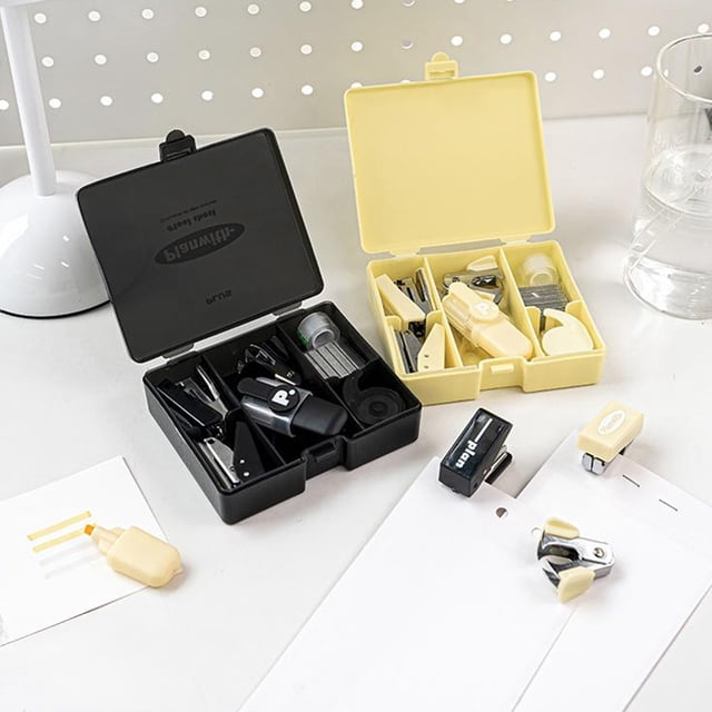 Vaidha Ensemble de Boîte à Outils Efficacité Élevée Perforatrice Agrafeuse Portable Ensemble de Boîte à Outils