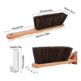 thumbnail image 2 of 2PCS Anti-Scratchlarge Brosse à Balai à Main pour la Poussière et les Débris Brosse à Sable Petit Fouet Balai pour Voiture, Réutilisable, Lavable, 2 of 6