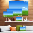 thumbnail image 3 of Green Meadow and Blue Sky - Landscape Canvas Art Print, 3 of 4