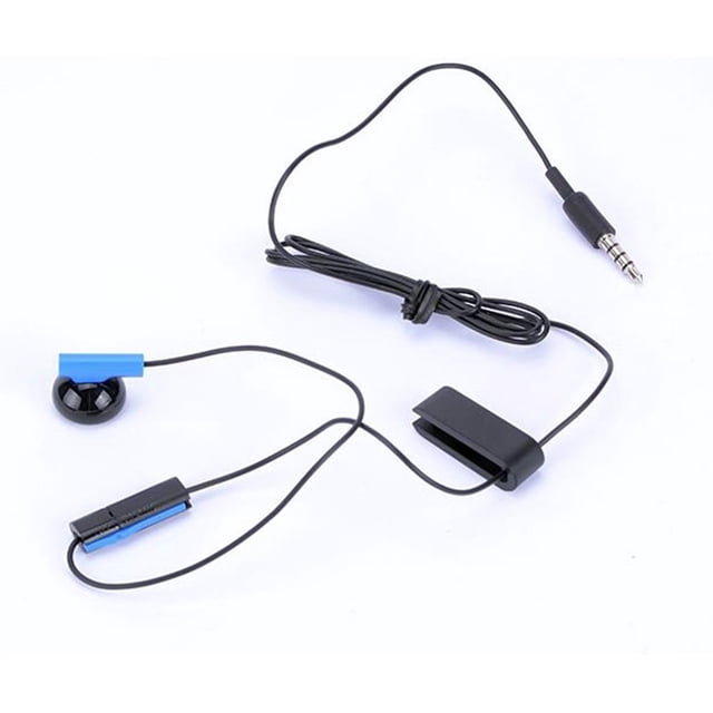 Pour PS4 Poignée Casque Authentique PS4 Casque Clavardage en Direct avec microphone Casque Simple Casque Écouteur. Noir Conception à une Seule Oreillette avec un Connecteur de Prise 3,5 mm, Doté d'Un Ajustement Ergonomique et d'Un microphone de Contrôle Marche/arrêt. Comprend un clip pour une Fixation Pratique, Convient aux Manettes PS4.