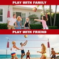 thumbnail image 4 of EDTara 12FT Height Adjustable Volleyball Net Set, Portable Outdoor/Indoor Training System with Durable 3-Ply Net & Fiberglass Poles, 4 of 7