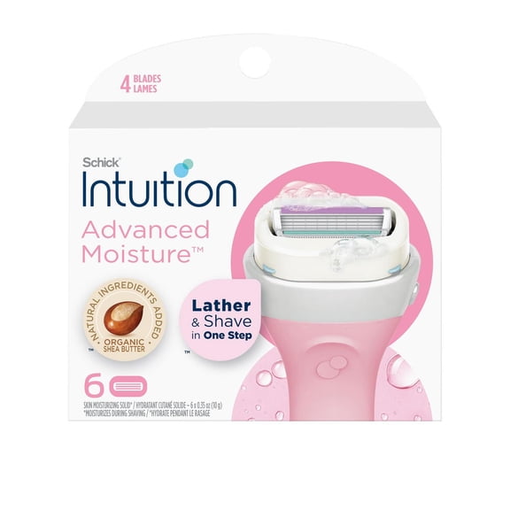 Schick Intuition Advanced Moisture Women’s Razor Refills with Shea Butter