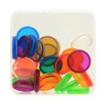 thumbnail image 1 of koolsoo Pièces Disques en Plastique Transparent Support de Reliure de Feuilles Mobiles Scrapbooking 24mm, 1 of 1